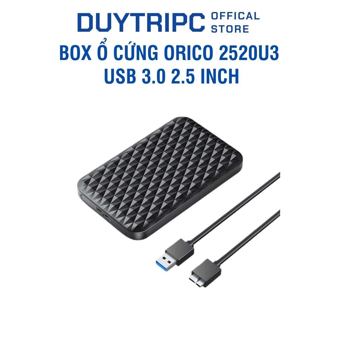 Box ổ cứng ORICO 2520U3 USB 3.0 2.5 inch – Hộp đựng HDD/SSD SATA tốc độ cao, cắm là chạy